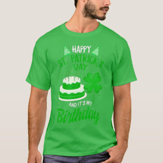Camiseta Dia de São Patrício Sim É Meu Aniversário Feliz Sa