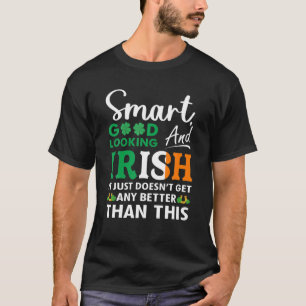 Camiseta Dia de São Patrício Smart Good Look Irish Clover