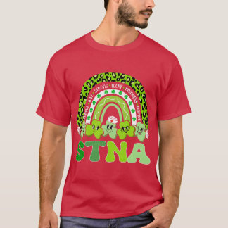 Camiseta DIA DE SÃO PATRÍCIO STNA Rainbow Boho Retro Enferm