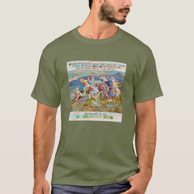Camiseta Dia de São Patrício T-Shirt para o poeta em você (Frente)