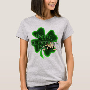 Camiseta Dia de São Patrício Trevo de Quatro Folhas