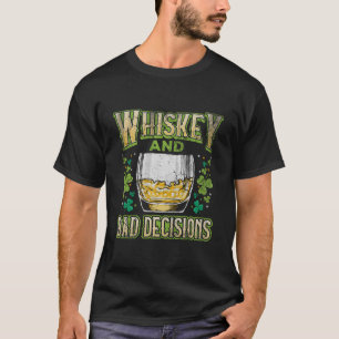 Camiseta Dia de São Patrício Uísque e Más Decisões Dr Irlan