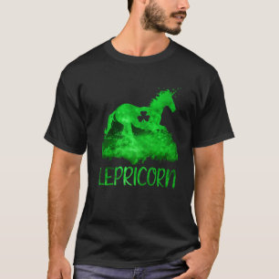 Camiseta Dia de São Patrício Unicorn Lepricorn Irish Sham