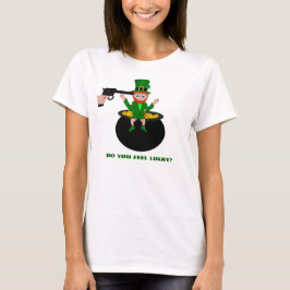 Camiseta Dia de São Patrício Você Se Sente Sortuda Mulher C