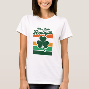 Camiseta Dia de São Patrício Wee Little Hooligan Engraçado