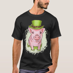 CAMISETA DIA DE SÃO PATRICKO PORQUINHO MINIATURA