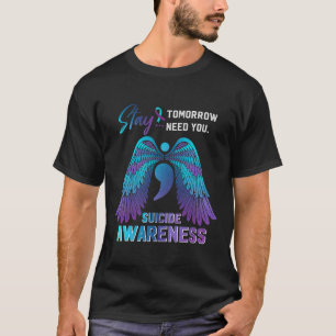 Camiseta Dia de Sensibilização e Prevenção do Suicídio em F