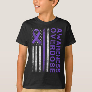 Camiseta Dia de Sensibilização para a Sobredosagem nos Esta