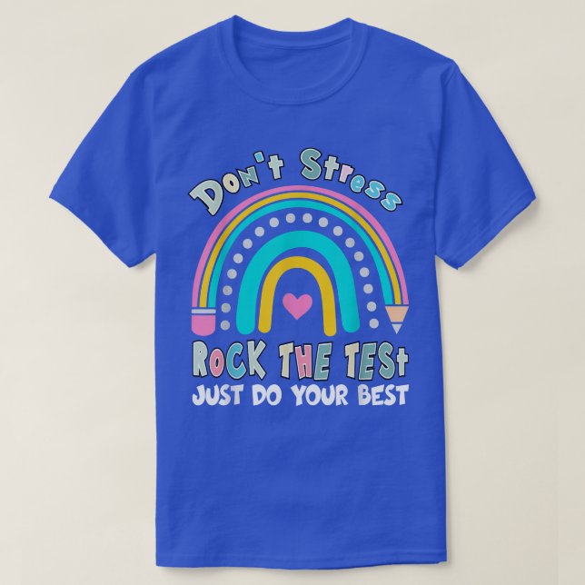 Camiseta Dia de Teste Balança O Dia de Teste do Professor D (Frente do Design)