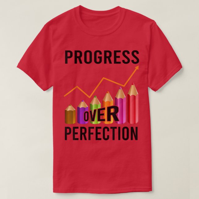 Camiseta Dia de Teste de Perfeição Professores Motivação do (Frente do Design)
