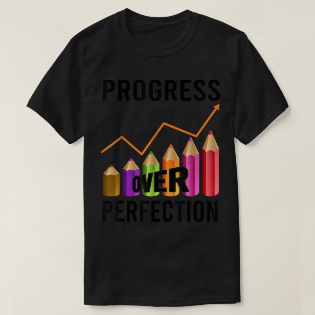 Camiseta Dia de Teste de Perfeição Professores Motivação do (Frente do Design)