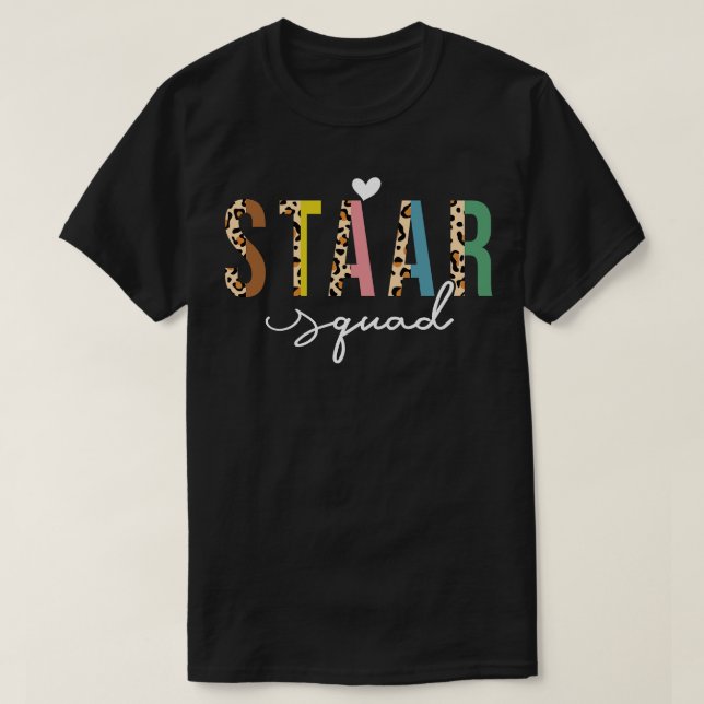 Camiseta Dia de Teste de Professores do Esquadrão do Dia ST (Frente do Design)