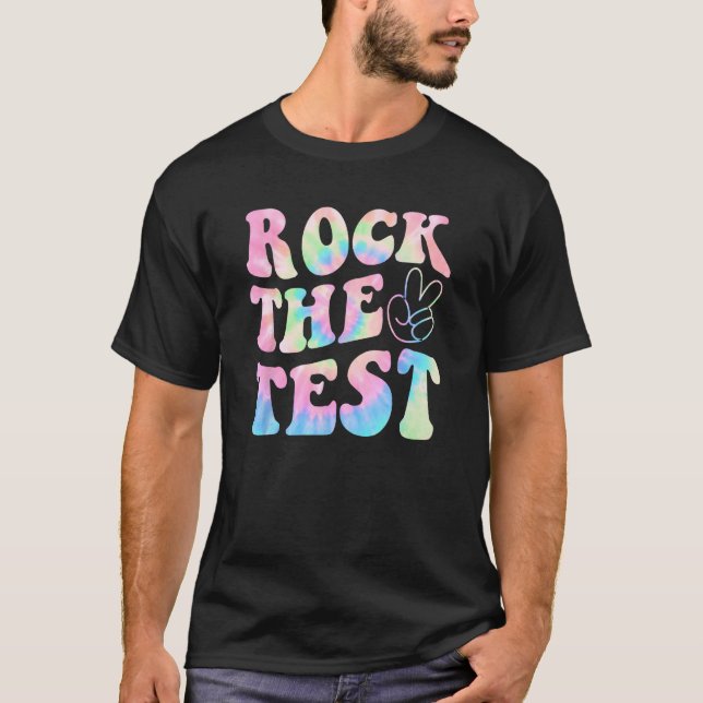 Camiseta Dia de Teste do Professor de Groovy Retro Dia de T (Frente)