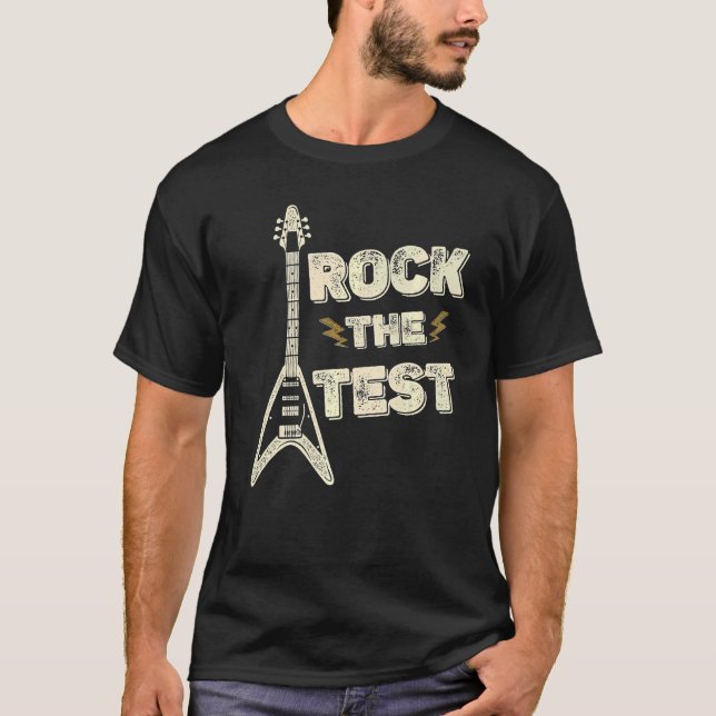 Camiseta Dia de Teste do Professor de Violão (Frente)
