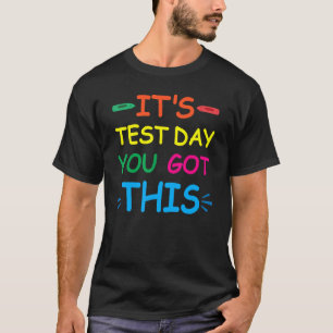 Camiseta Dia de Teste do Professor Dia de Teste do Estudant