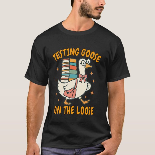 Camiseta Dia De Teste Equipe De Professores Motivação Teste (Frente)