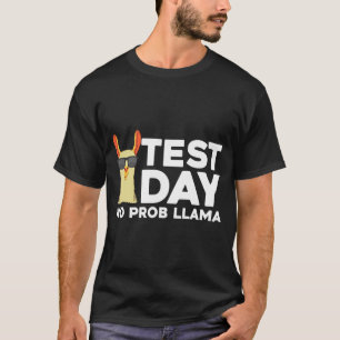 Camiseta Dia De Teste Para Mulheres Llama Homens Dia S De T