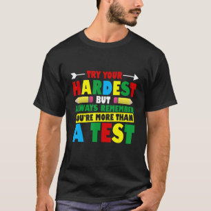 Camiseta Dia de Teste para Professor Educador Diretor