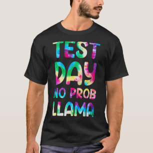 Camiseta Dia de Teste Sem Prob Llama Tye Morre Dia de Teste
