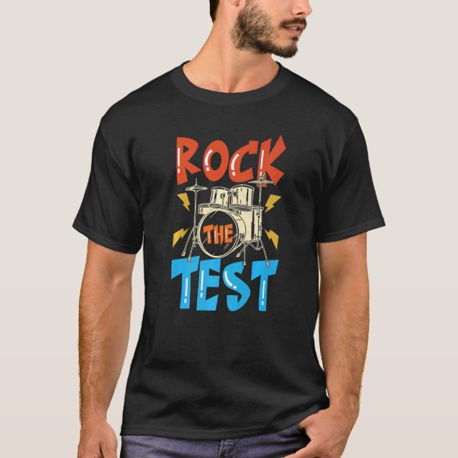 Camiseta Dia de Testes de Exame na Escola de Teste (Frente)