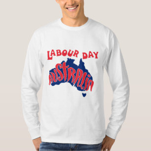 Camiseta dia de trabalho a austrália celebra o trabalho de