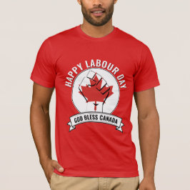 Camiseta DIA DE TRABALHO DO CANADIANO Patriótico
