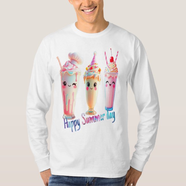 Camiseta Dia de Verão Feliz (Frente)