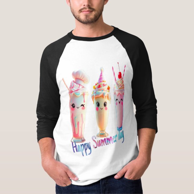 Camiseta Dia de Verão Feliz (Frente)