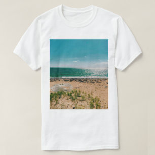Camiseta Dia de verão na praia no Arquipélago Sueco