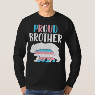 Camiseta Dia de Visibilidade Do Transgênero Do Urso Irmão O
