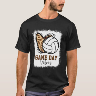 Camiseta Dia de Voleibol Branqueado Vibes Mãe de Voleibol