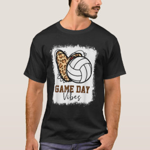 Camiseta Dia de Voleibol Branqueado Vibes Mãe de Voleibol