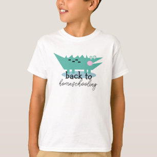 Camiseta Dia de Volta ao Ensino em Casa de Jacaré