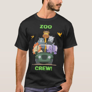 Camiseta Dia de Zoológico & Equipe de Zoológico Fofa
