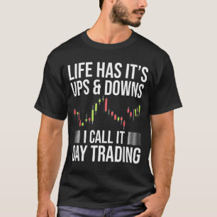 Camiseta Dia Divertido de Negociação de Ações no Mercado de