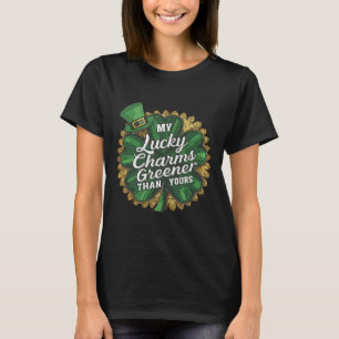 Camiseta Dia Divertido de São Patrício Meu Amuleto da Sorte