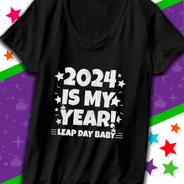 Camiseta Dia do Ano Leap 2024 é meu Ano 29 de fevereiro (Criador carregado)