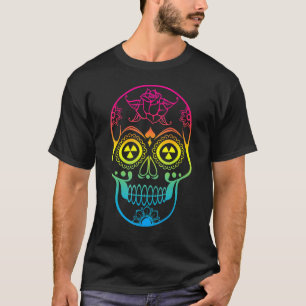 Camiseta Dia do Arco-Íris Nuclear do Crânio do Açúcar dos M