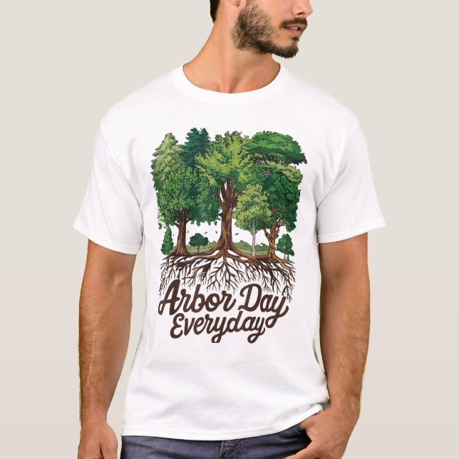 Camiseta Dia do Árvore Planeta Terra Feliz Dia do Porto (Frente)