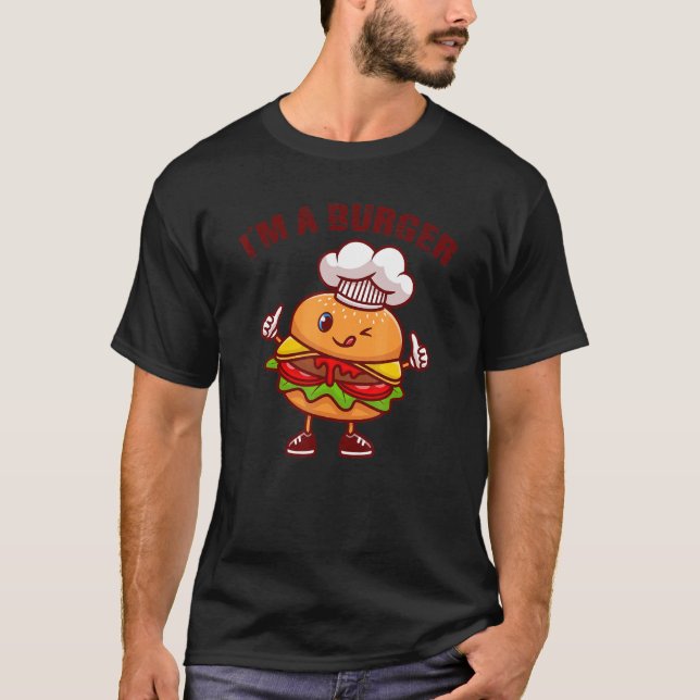 Camiseta Dia do Burger para a escola infantil (Frente)