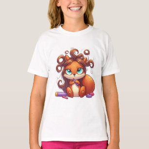 Camiseta Dia do Cabelo de Esquilo Glamoroso