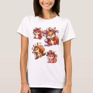 Camiseta Dia do Cabelo de Esquilo Glamoroso