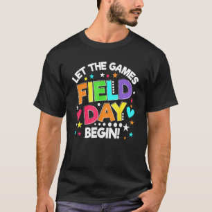 Camiseta Dia do Campo Deixa Os Jogos Começarem Crianças Men