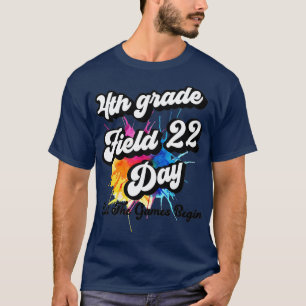 Camiseta Dia do Campo do Quarto Grau 2022 Deixe Os Jogos Co
