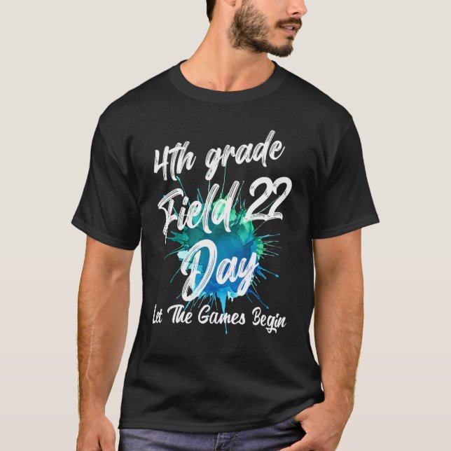 Camiseta Dia do Campo do Quarto Grau 2022 Deixe Os Jogos Co (Frente)