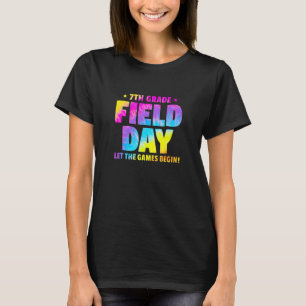 Camiseta Dia do Campo do Sétimo Ano Deixar Os Jogos Começar