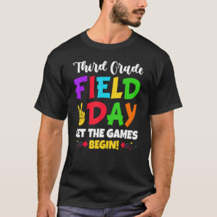 Camiseta Dia do Campo do Terceiro Grau Deixar Os Jogos Come