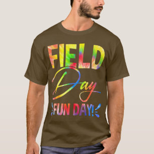 Camiseta Dia do Campo Escolar Diversão Tie Dye Field Day Pr