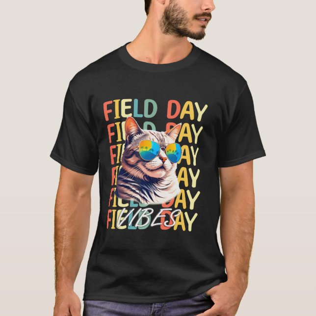 Camiseta Dia do Campo Escolar Vibes Verão de 2024 - Trô Cat (Frente)