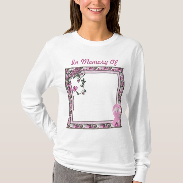 Camiseta Dia do cancro da mama 3 do KRW - personalize a (Frente)